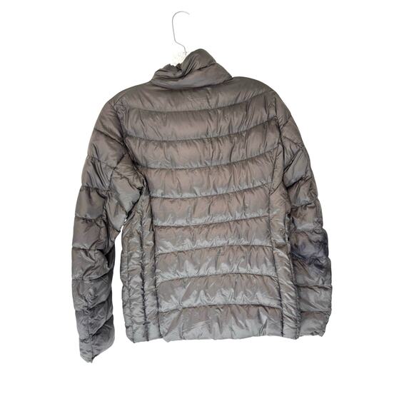 Uniqlo Puffer Jacket Women's Gray Light Packable Full Zip Winter Basic Medium - Picture 8 of 12